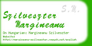 szilveszter margineanu business card